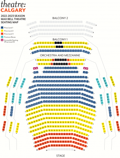 Seating Map & Virtual Tours | Theatre Calgary